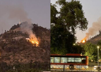 Incendio En Cerro San Cristóbal: Reportan Al Menos 3 Focos